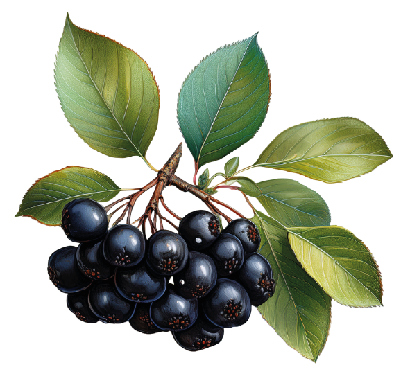 illustration fruits aronia